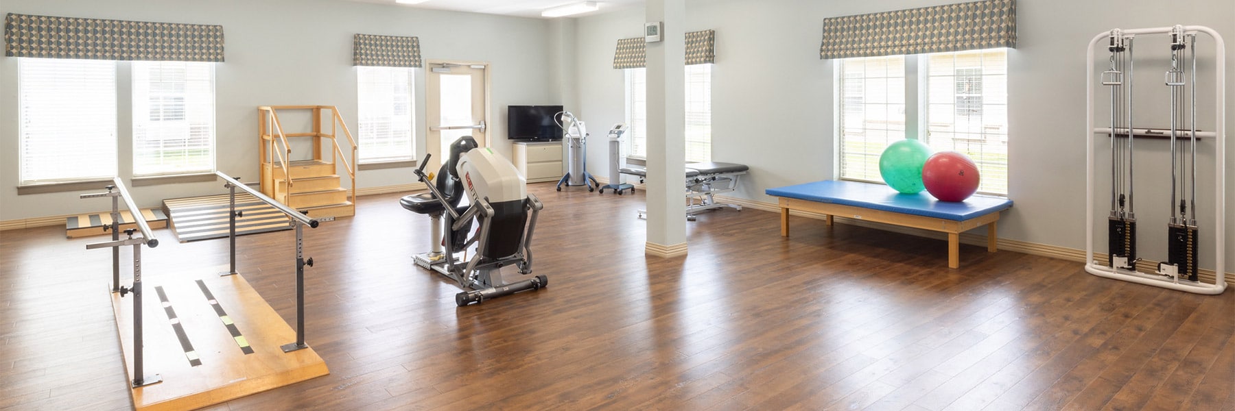 Therapy gym at the Villages of Jackson Creek